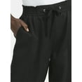 thumbnail image 4 of Time and Tru Women's High Rise Jogger Pants, 28" Inseam, Sizes XS-XXXL, 4 of 5