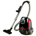 thumbnail image 1 of Aspiradora vertical de bote OVENTE con potente succión de 1400 W, tubo telescópico y enrollador de cable automático, máquina de limpieza ligera para pisos duros y alfombras, color negro ST1600B, 1 of 5