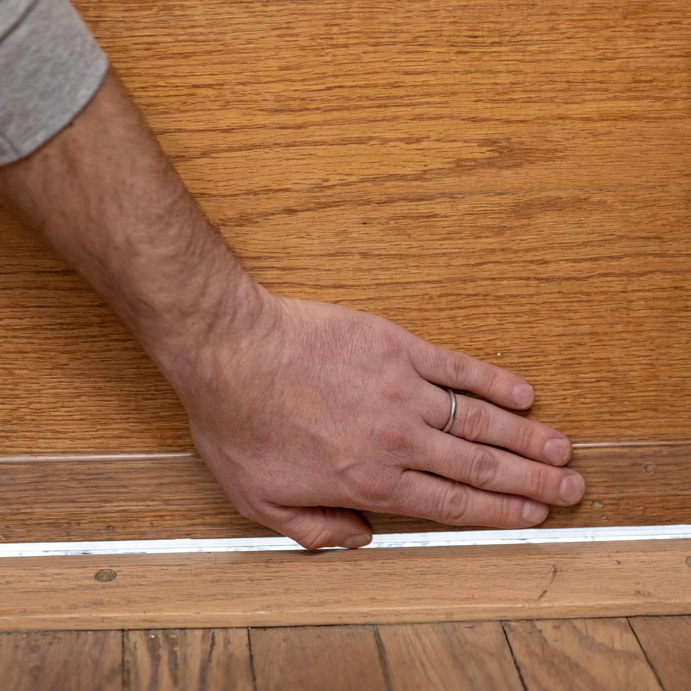 Duck Clear Adhesive 1.75" x 36" Door Bottom Weather Stripping, 2 Pack