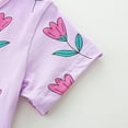 thumbnail image 5 of CaComMARK PI Toddler Girls Dresses Cotton Summer Baby Clothes Cute Princess Dress Casual Short Sleeve Dresses Girls Outfit 2-7T Cheapest Items on Sale Purple 7T, 5 of 6