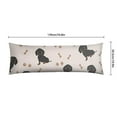 thumbnail image 6 of Dog Lover's Body Pillow Cover - Soft & Breathable, Hidden Zipper, 20"x54", Cute Puppy & Floral Print - Perfect Gift for Pet Lovers, Side Sleepers & Dog Themed Decor, 6 of 7