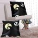 thumbnail image 5 of Juego de 2 fundas de almohada de felpa cuadradas negras de Pesadilla antes de Navidad, decoración de doble cara, cama de automóvil, dormitorio, sofá, fundas de almohada suaves, decoración del hogar,, 5 of 5