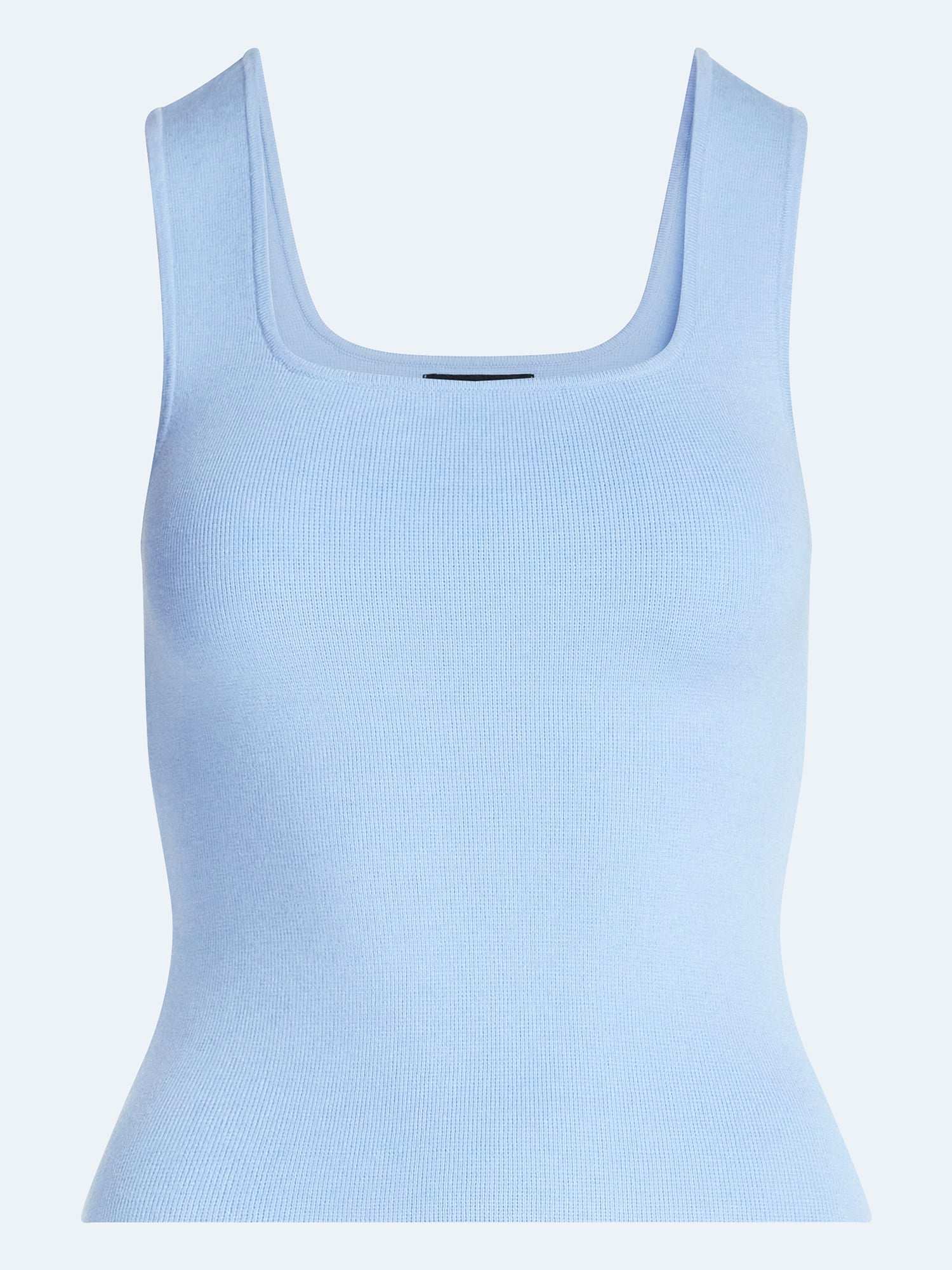 Scoop Women's Square Neck Sweater Tank Top, Sizes XS-XXL