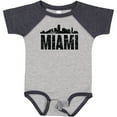 thumbnail image 3 of Inktastic Miami Skyline Grunge Boys or Girls Baby Bodysuit, 3 of 5