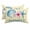 LightYellow, variant on Starfish Shell Coastal Outdoor Pillows for Chaise Lounge Chair Waterproof Lumbar Pillows with Insert&Strap Beach Headrest Pillow Summer Nautical Yellow Striped Farmhouse Pool Pillow 11"x16"