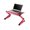Pink, variant on Ergonomics Aluminum Vented Adjustable Multi-Functional Laptop Desk Portable Bed Tray, Black