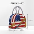 thumbnail image 2 of Fotbe American Flag And Baseball Bolsa de Almuerzo con Estampado, Lonchera Aislada, Contenedor de Comida Reutilizable Tipo Cooler a Prueba de Fugas, 2 of 6