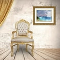 thumbnail image 3 of Randy Noble Fine Art 24x19 Gold Ornate Wood Framed with Double Matting Museum Art Print Titled - Wave Beach, 3 of 4