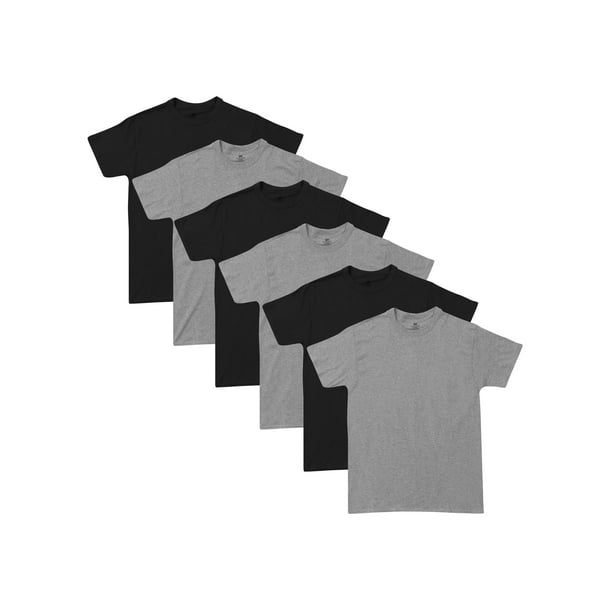 Hanes Mens ComfortSoft TAGLESS Crewneck T-Shirt 6-Pack, 2XL, Assorted ...