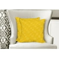 thumbnail image 4 of Ambesonne Summer Throw Pillow Cover 2 Pack, Sun Solar Sketchy, 16", Yellow, 4 of 6