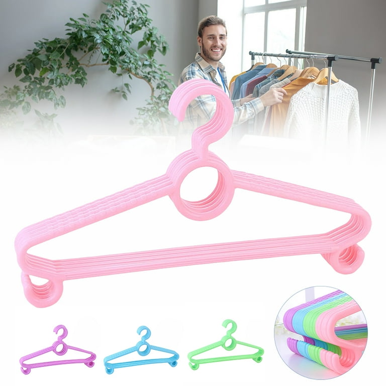 10 PCS Home Clothes Hangers Standard Plastic Thick Laundry and
