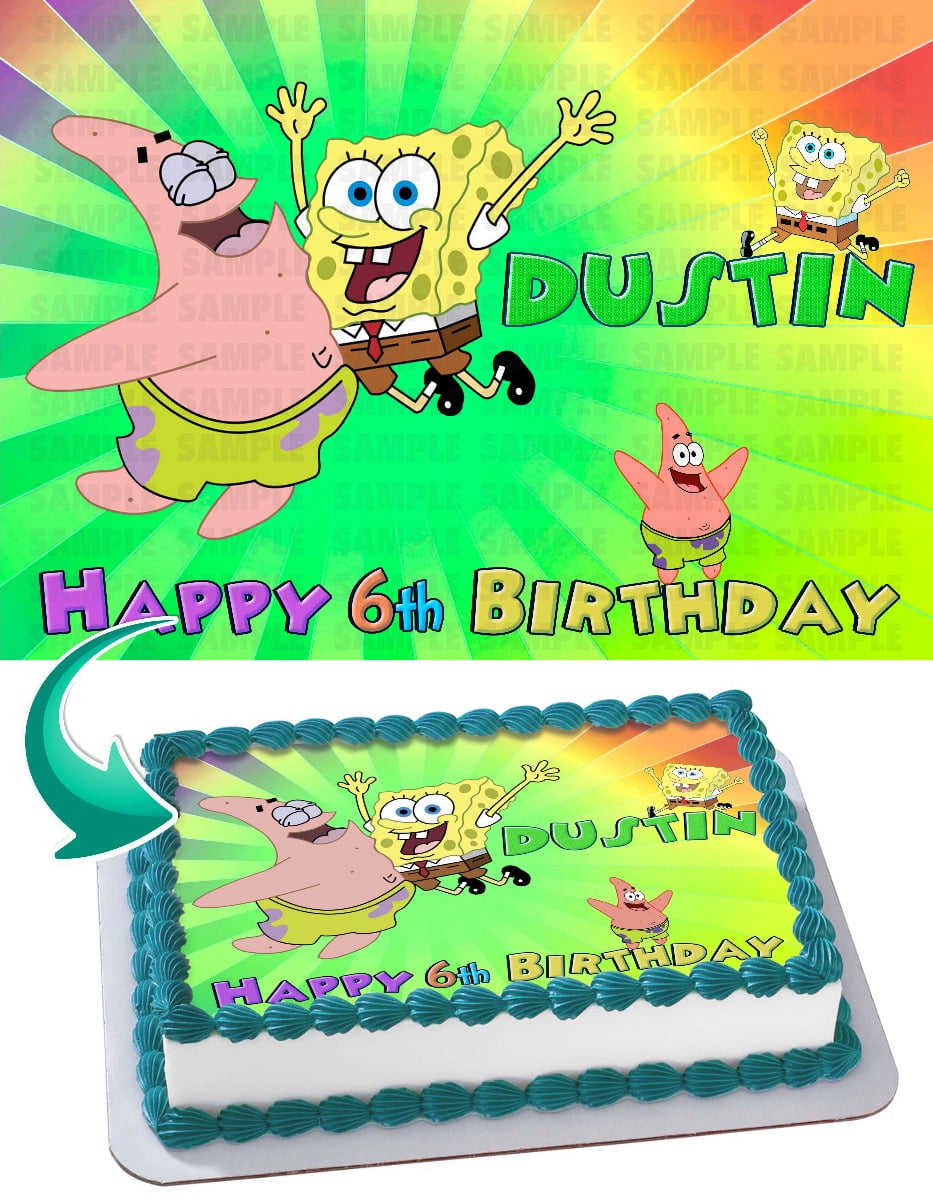 Nickelodeon Set of 2 Spongebob Squarepants & Patrick Star Figurine Cake Topper for sale online 