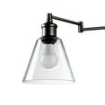 thumbnail image 7 of Globe Electric 10W LED Plug In Wall Sconce Clear Glass Shade, Dark Bronze, 7 of 7