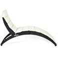 thumbnail image 6 of Patiojoy Foldable Outdoor Patio Rattan Lounge Chair Reclining Chaise Chair White, 6 of 6