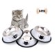 thumbnail image 3 of 3pcs cuencos para gatos y perros pequeños en base antideslizante de acero inoxidable, suministros para mascotas, 3 of 7