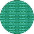 thumbnail image 1 of Ahgly Tapis Rond Lavable en Machine Intérieur Transitionnel Turquoise Foncé Vert, 6 Pieds Rond, 1 of 7