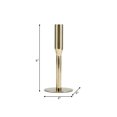thumbnail image 4 of Metal Taper Candle Holder - Modern Iron Candlestick Stand with Elegant Metallic Finish for Home Decor - 8" Gold, 4 of 10