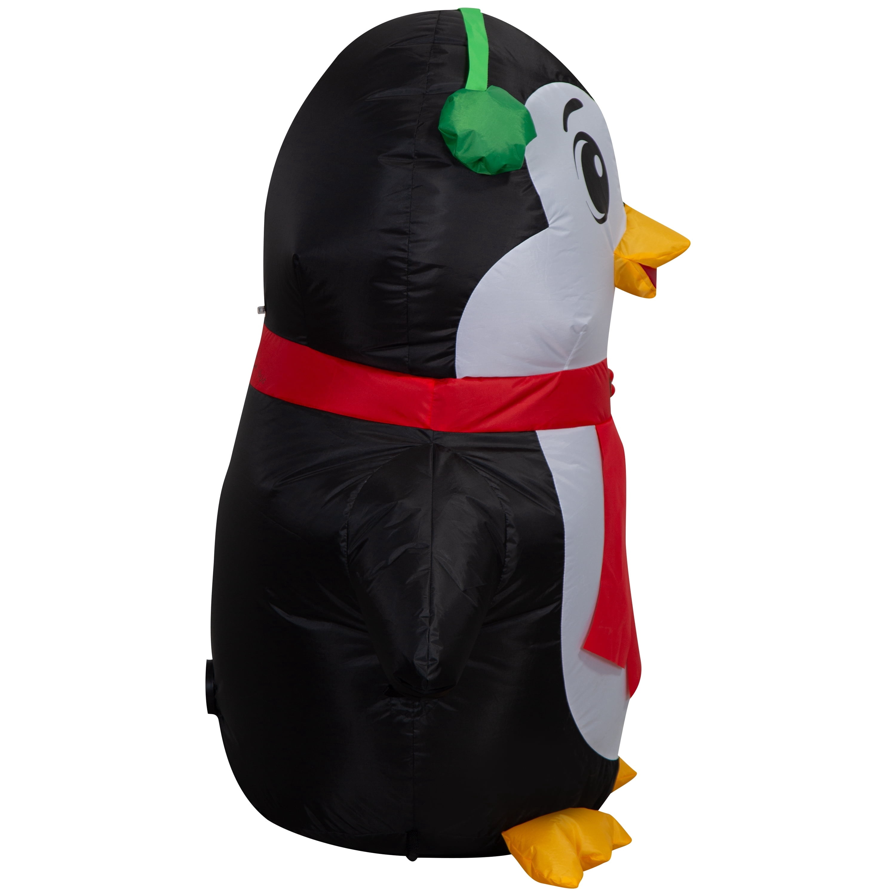 Multicolor Penguin Christmas Airblown Yard Inflatable, 3', by Holiday Time