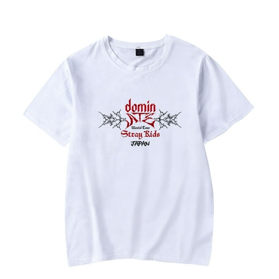 stray Kids T-shirt Merch Women's Men's Fashion Street Trendy Round Neck Short Sleeve T-shirt