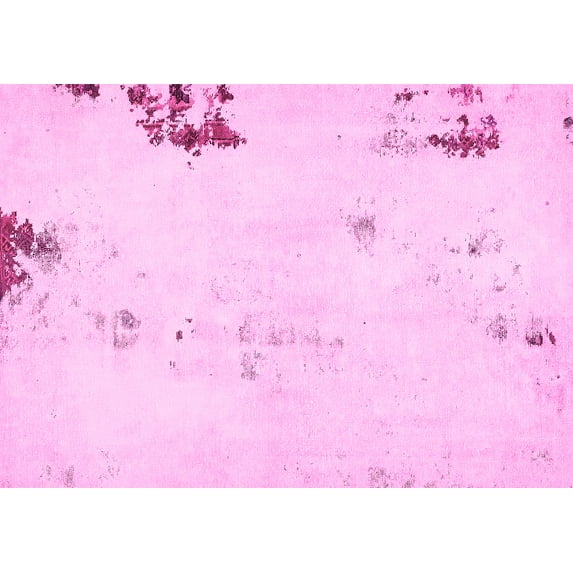 Ahgly Company Indoor Rectangle Abstract Pink Modern Area Rugs, 5' x 8'