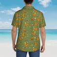 thumbnail image 6 of Xecao Squirrel And Nuts print Hawaiian shirt - a stylish short-sleeve button-down for men, perfect for casual beach and tropical outings., 6 of 9