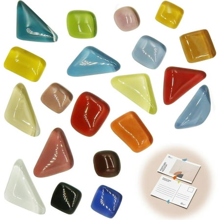 

Triani 20Pcs Fridge Magnets Cute Colorful Multiple Shapes Small Decorative Portable Strong Magnets for Lockers Billboards Home Office Kitchen Classroom Presentation