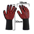 thumbnail image 2 of Guantes para barbacoa, resistentes al calor, guantes de horno de silicona resistentes al fuego con aislamiento para cocinar, asar a la parrilla Ofspeizc CPB-US-DYP262-1, 2 of 5