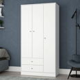 thumbnail image 1 of Ropero de Madera Mobi Muebles Modelo Clavel Color Blanco, 1 of 4