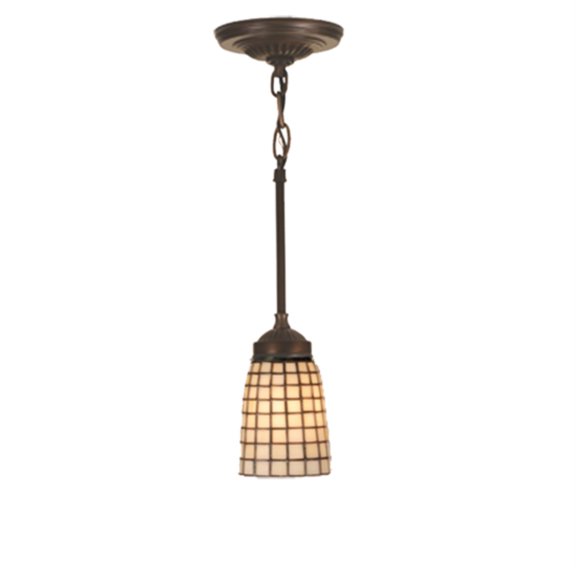 Meyda Tiffany 30176 Terra Bone 5" Wide Mini Pendant - Antique