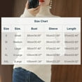 thumbnail image 2 of Admvng Womens Sweaters Heigh Neck Long Sleeve Loose Solid Blouse Turtleneck Sweater Tops, Size S-2XL, 2 of 3