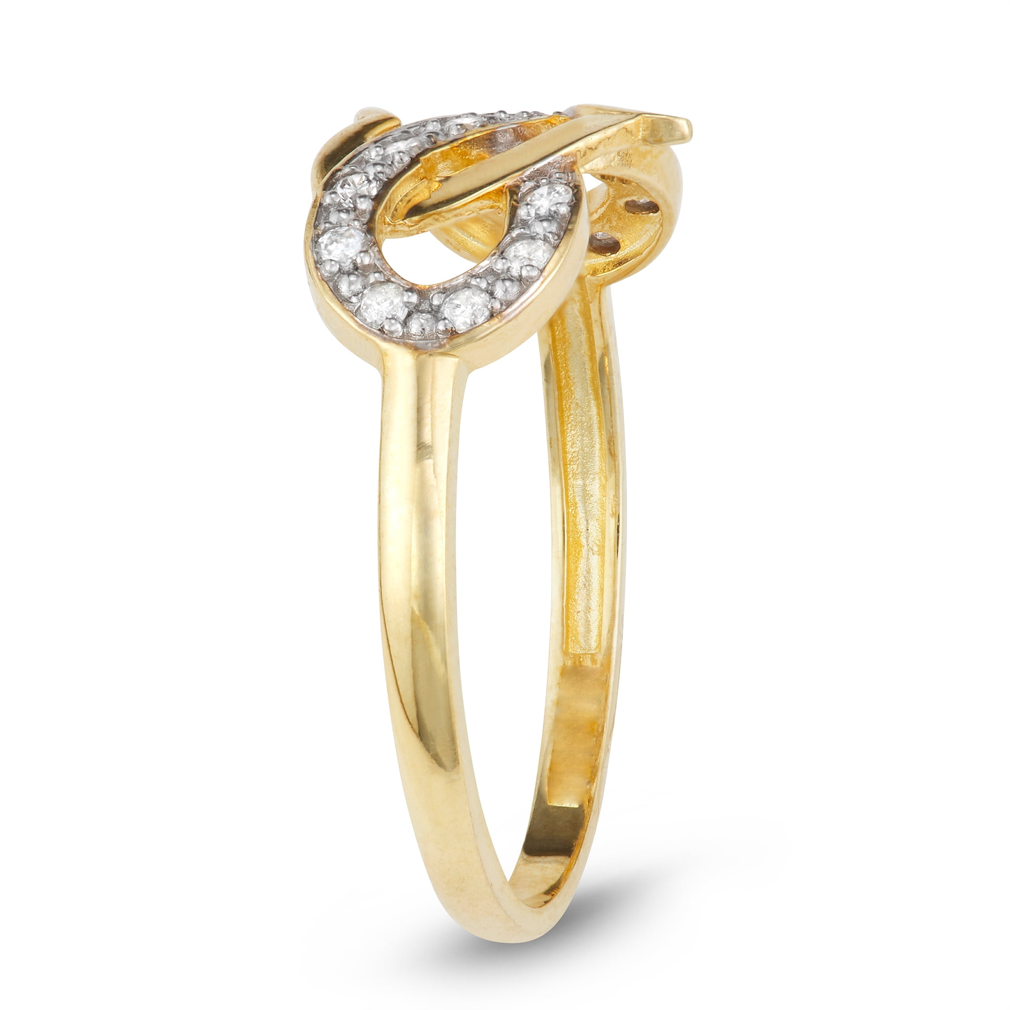 10k gold diamond ring