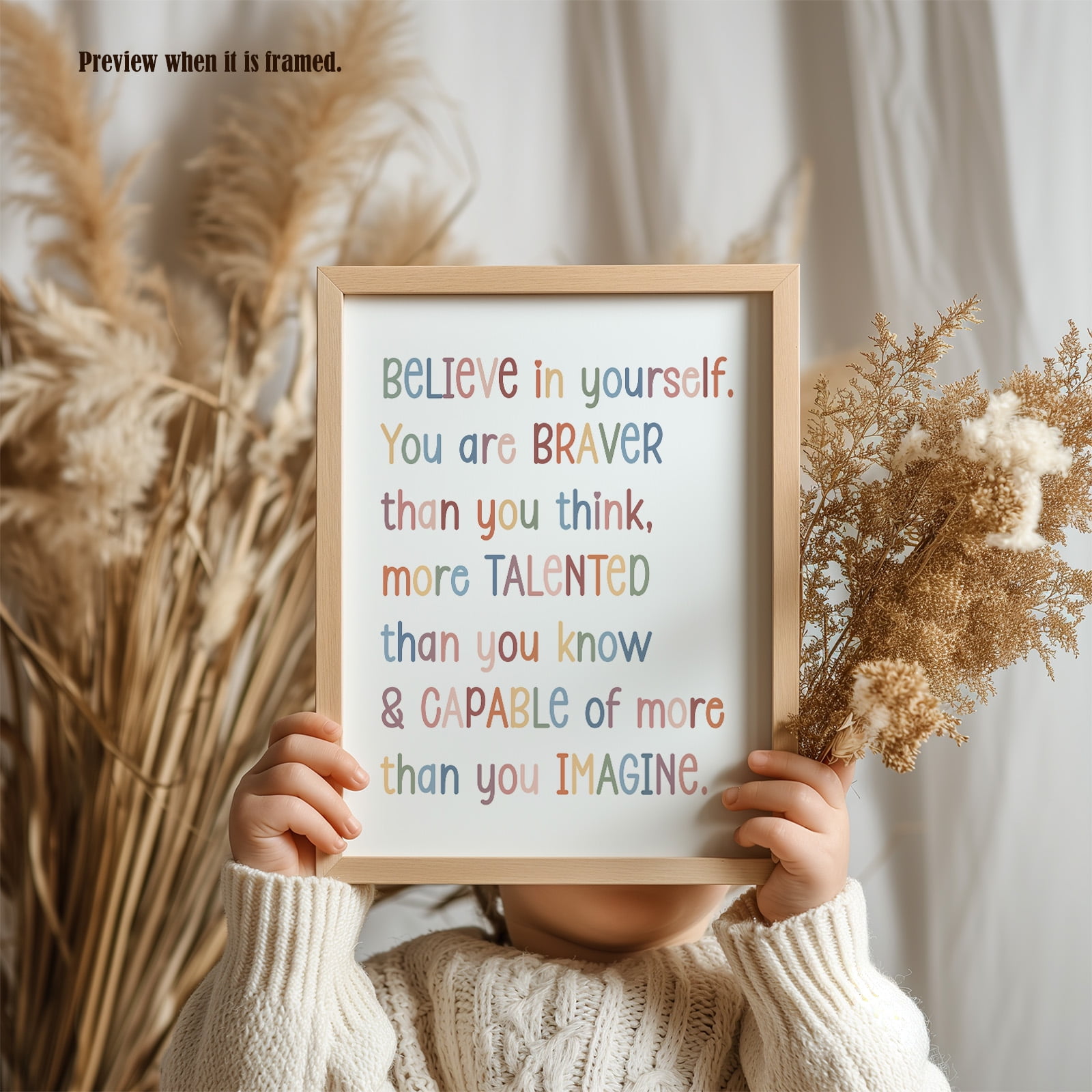 Believe IN YOURSELF ウォールアート フォトクリップ a6c52355-85c7-420b-b553-
