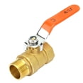 thumbnail image 3 of BRASS PIPE BALL VALVE MALE FEMALE THREAD 3/4 BSP DN20 SHUT OFF CONTROL WATER VALVE, 3 of 7