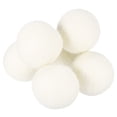 thumbnail image 1 of Unique Bargains 6 Packs Dryer Balls, 2 Inches Wool Dryer Balls for Dryer Laundry, White, 1 of 5