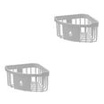 thumbnail image 3 of Bearachild Estante de , soporte de baño, soporte de almacenamiento, multicolor, de larga duración, sin taladro, instalación práctica, Blanco 2Conjunto, 3 of 6