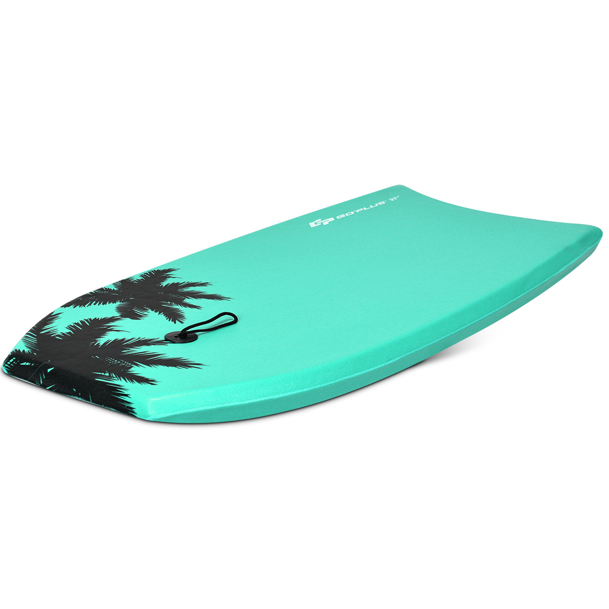 Goplus 41'' Lightweight Super Bodyboard Surfing W/Leash IXPE Deck EPS Core Boarding Green - image 2 of 10