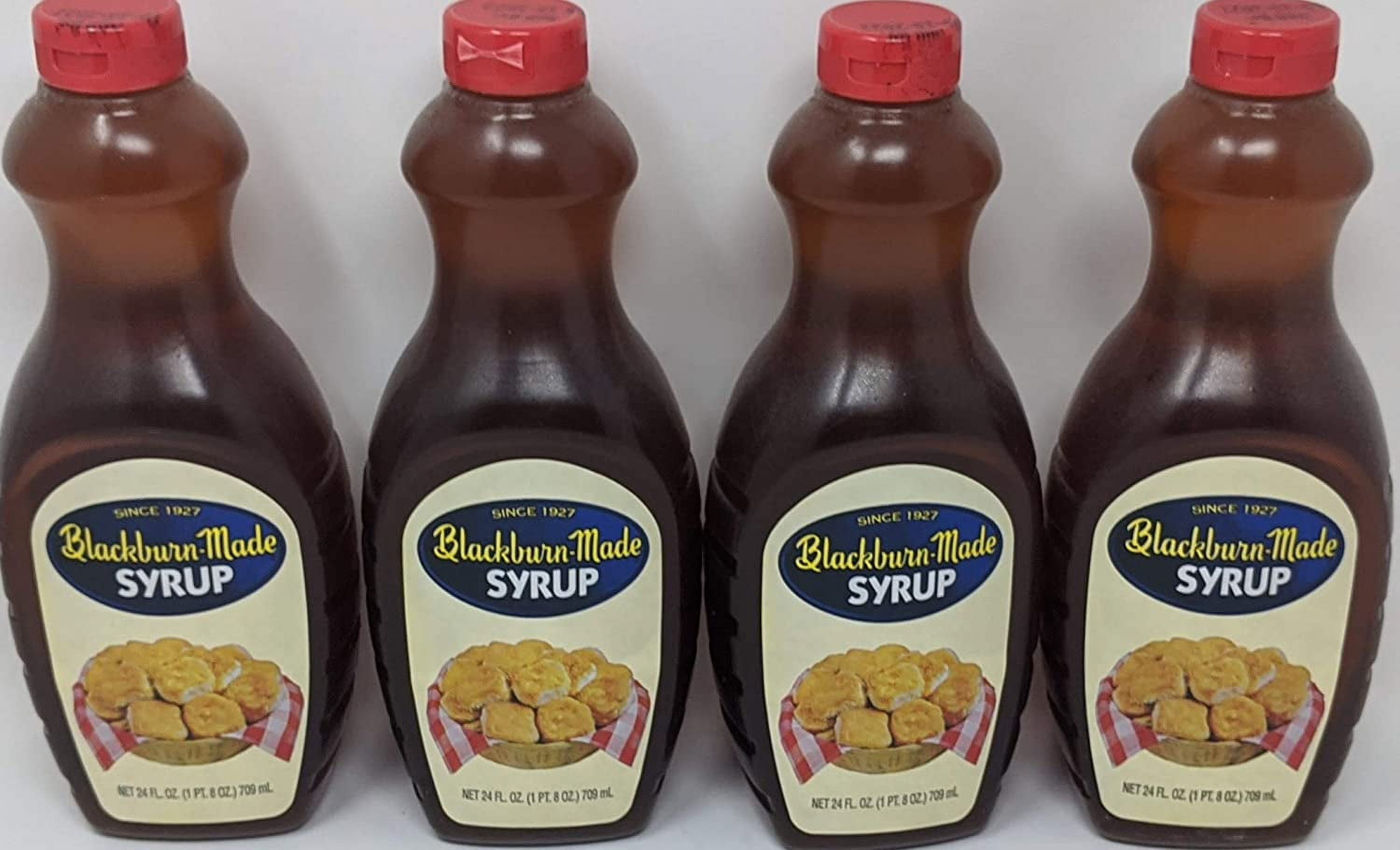Blackburn-Made Syrup Bundle - 4 x 24 Oz Bottles of Blackburn Made Syrup, Blackburn Syrup Pancake, Bundled