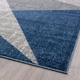 thumbnail image 4 of Luxe Weavers Modern Geometric Blue 5x7 Area Rug, Stain-Resistant Carpet, 4 of 8