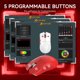 thumbnail image 3 of ATTACK SHARK X11 Mouse Inalámbrico para Juegos con Base de Carga RGB, Tri-modo 2.4G/USB-C con Cable/bluetooth, 22000 DPI, Sensor PAW3311, 5 Botones Programables, Compatible con PC/Mac, Rojo, 3 of 8