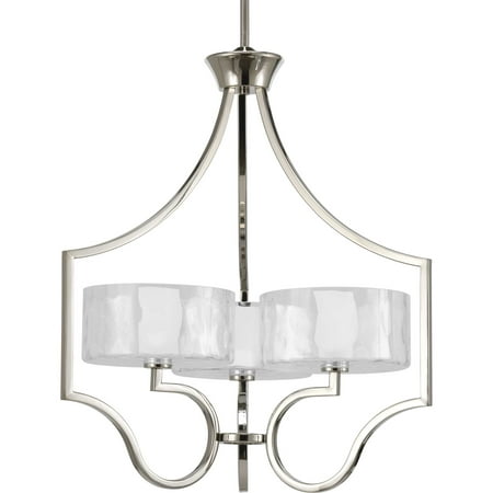 

Progress Lighting P4644 Caress 3 Light 22 Wide Chandelier - Nickel