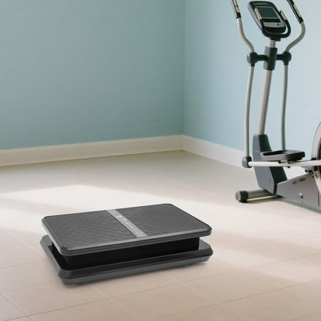 ToppiJoy Vibration Plate Exercise Machine, Remote Whole Body Workout Vibration Platform Loop Bands for Weight Loss, Shaping Black