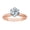 Rose Gold, variant on 1.25 Carat IGI Certified Round Brilliant Cut/Shape 14K White Gold Solitaire Diamond Engagement Ring 6 Prong (H-I Color, I2 Clarity Center Stones) 14K Yellow Gold Size: 7