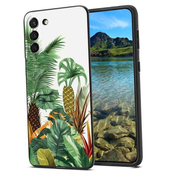 Compatible with Samsung Galaxy S21 FE Phone Case, Tropical-Phone-8-3 Case Men Women, Flexible Silicone Shockproof Case for Samsung Galaxy S21 FE
