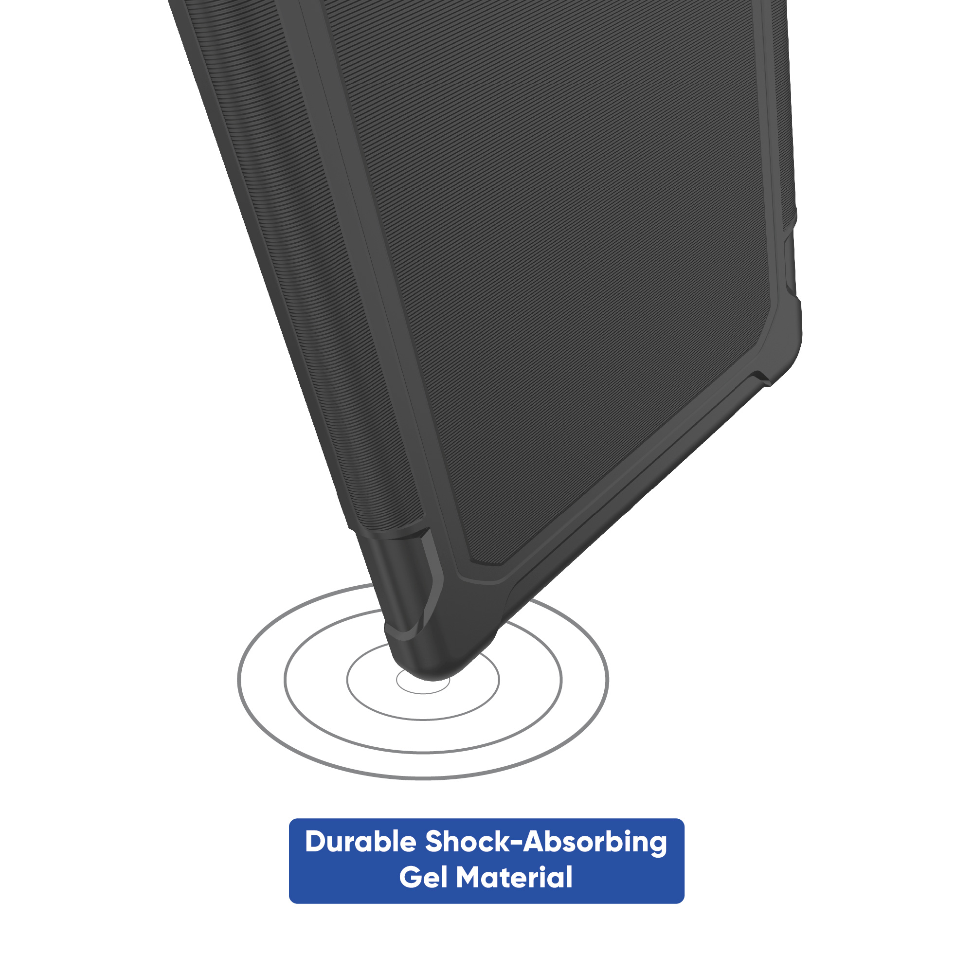 onn. Slim Rugged Gel Case for iPad 10.2" (7th/8th/9th Gen) 10.2" - Black