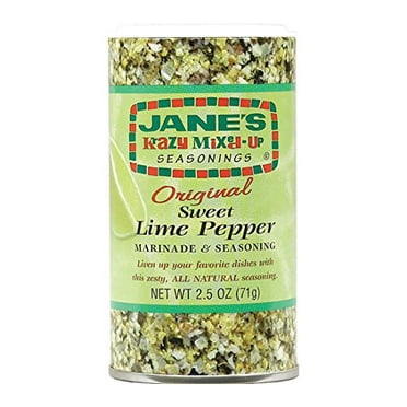 Jane's Krazy Mixed-Up Sweet Lime Pepper Seasoning, 2.5 oz