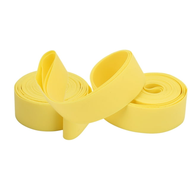 Protection de Pneu de Vélo Anti-Crevaison 18mm Doublure Bande de Jante Ruban de Protection en PVC pour Vélo de Route 700C Roues Ensemble Jaune 2 Pcs/ensemble
