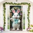 thumbnail image 4 of YWIYIUD 1PC Happy Easter Door Cover Easter Decorations, 71x35 Inch Easter Rabbit Eggs Door Banner Welcome Easter Banner Spring Theme Rabbit Door for Front Door Wall Indoor Outdoor Home Decor, 4 of 7