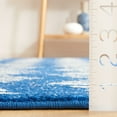 thumbnail image 5 of SAFAVIEH Tulum Lancaster Geometric Striped Area Rug, Navy/Ivory, 6'7" x 6'7" Square, 5 of 8