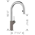 thumbnail image 3 of 526398 Urbena Kitchen Faucet, 1.5 GPM, Chrome/Coal Black, 3 of 7