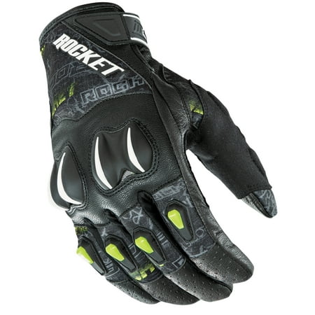Street Riding Gloves - Joe Rocket Cyntek Street Style Orange Leather & Textile Motorcycle Riding Glove 1551 Colors/Sizes